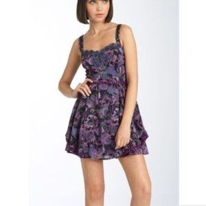 Free People Sequin & Beaded Floral Dress Size 0